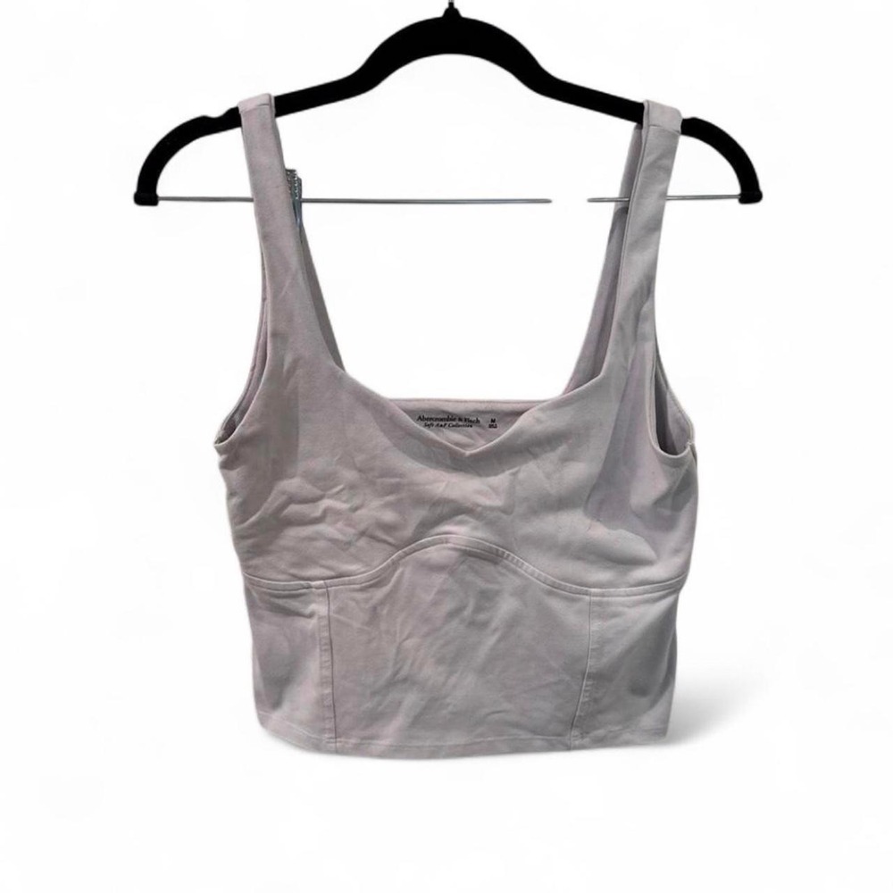 Abercrombie & Fitch Soft Collection tank top in white.